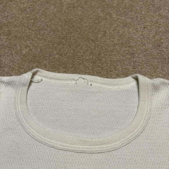 Vtg Harley-Davidson Thermal Shirt Mens Small White Motorcycle Long Sleeve 90s US - Picture 4 of 10